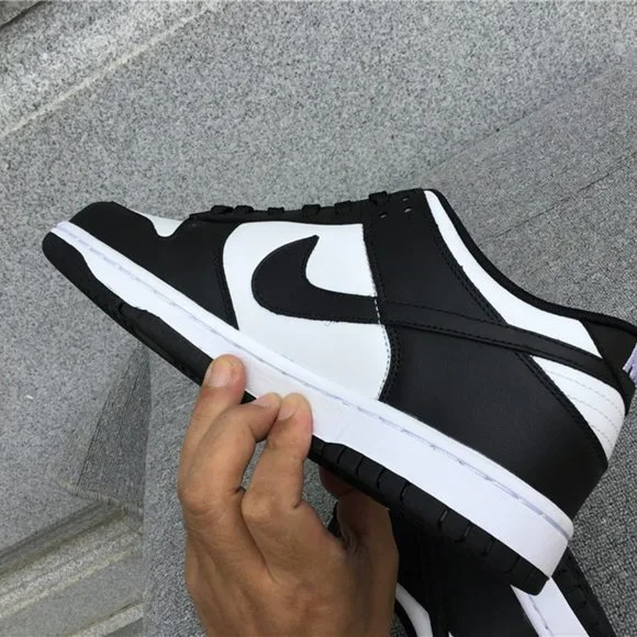 Nike Dunk Low Retro x White Black Panda Sneakers - Picture 2 of 5